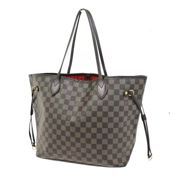 LOUIS VUITTON Neverfull MM Shoulder Bag Damier Ebene Leather BN N41358 17FB370 - Picture 1 of 16